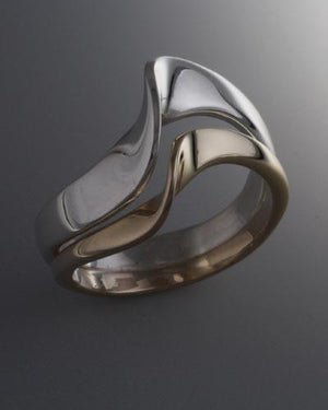 14k Gold and Sterling Silver Ring