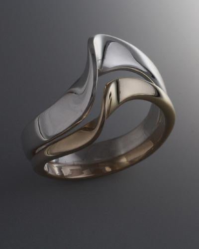 14k Gold and Sterling Silver Ring