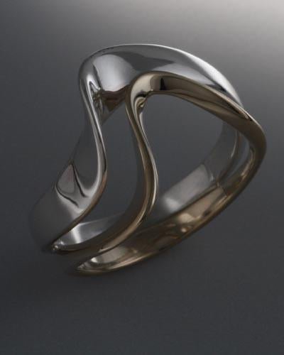 14k Gold and Sterling Silver Ring