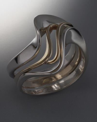 14k Gold and Sterling Silver Ring