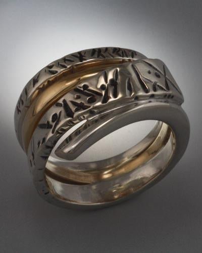 14k Gold and Sterling Silver Ring
