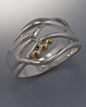 14k Gold and Sterling Silver Ring