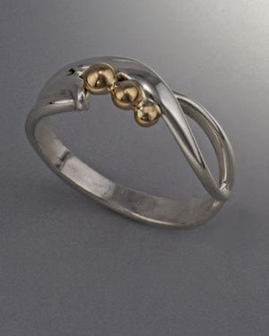 14k Gold and Sterling Silver Ring