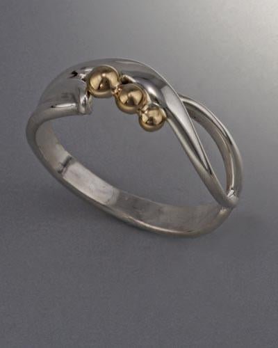 14k Gold and Sterling Silver Ring